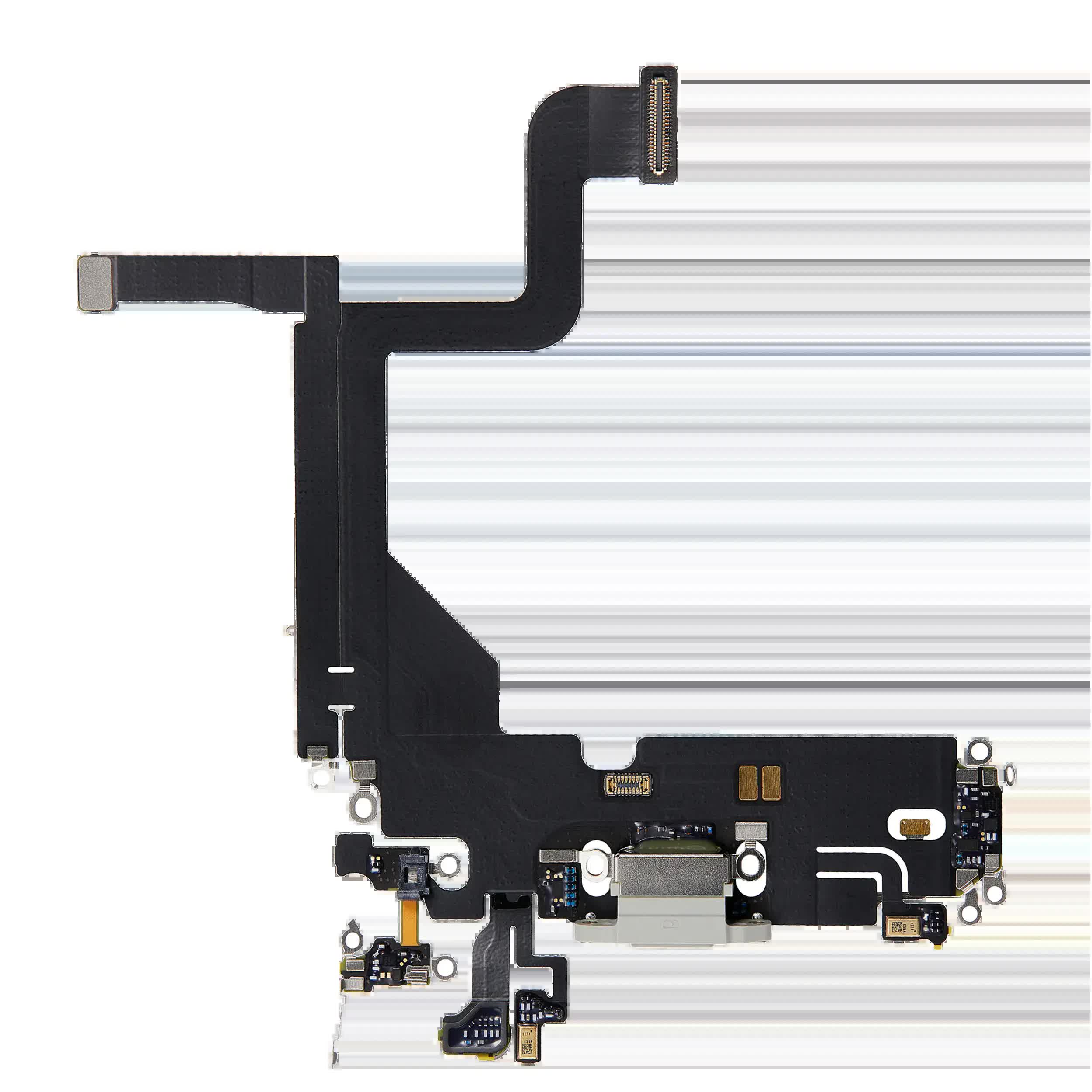 Ladebuchse Flexkabel für iPhone 13 Pro (ausgebautes Originalteil) (Silver (Silber))