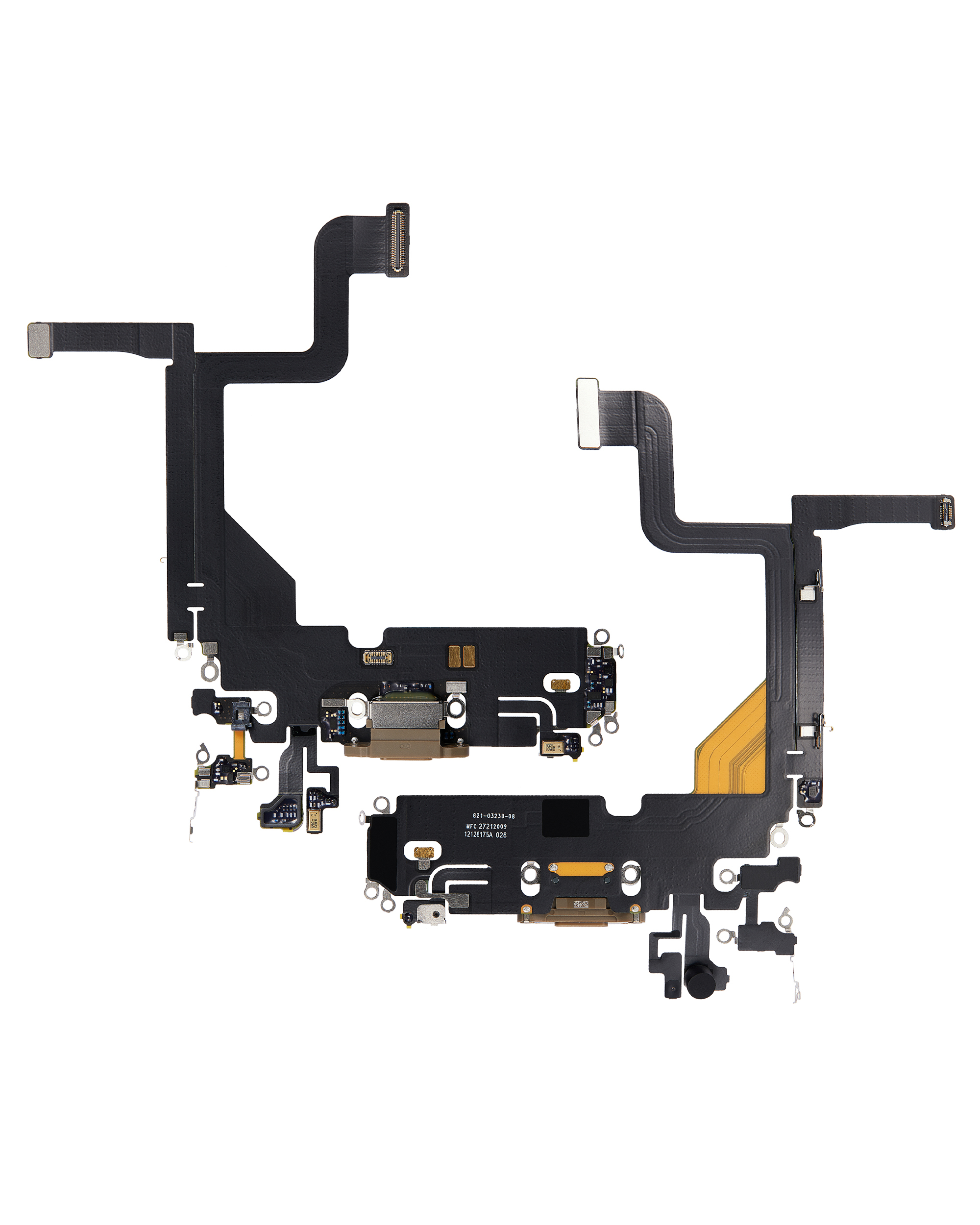 Ladebuchse Flexkabel für iPhone 13 Pro (ausgebautes Originalteil) (Gold) – Bild 2