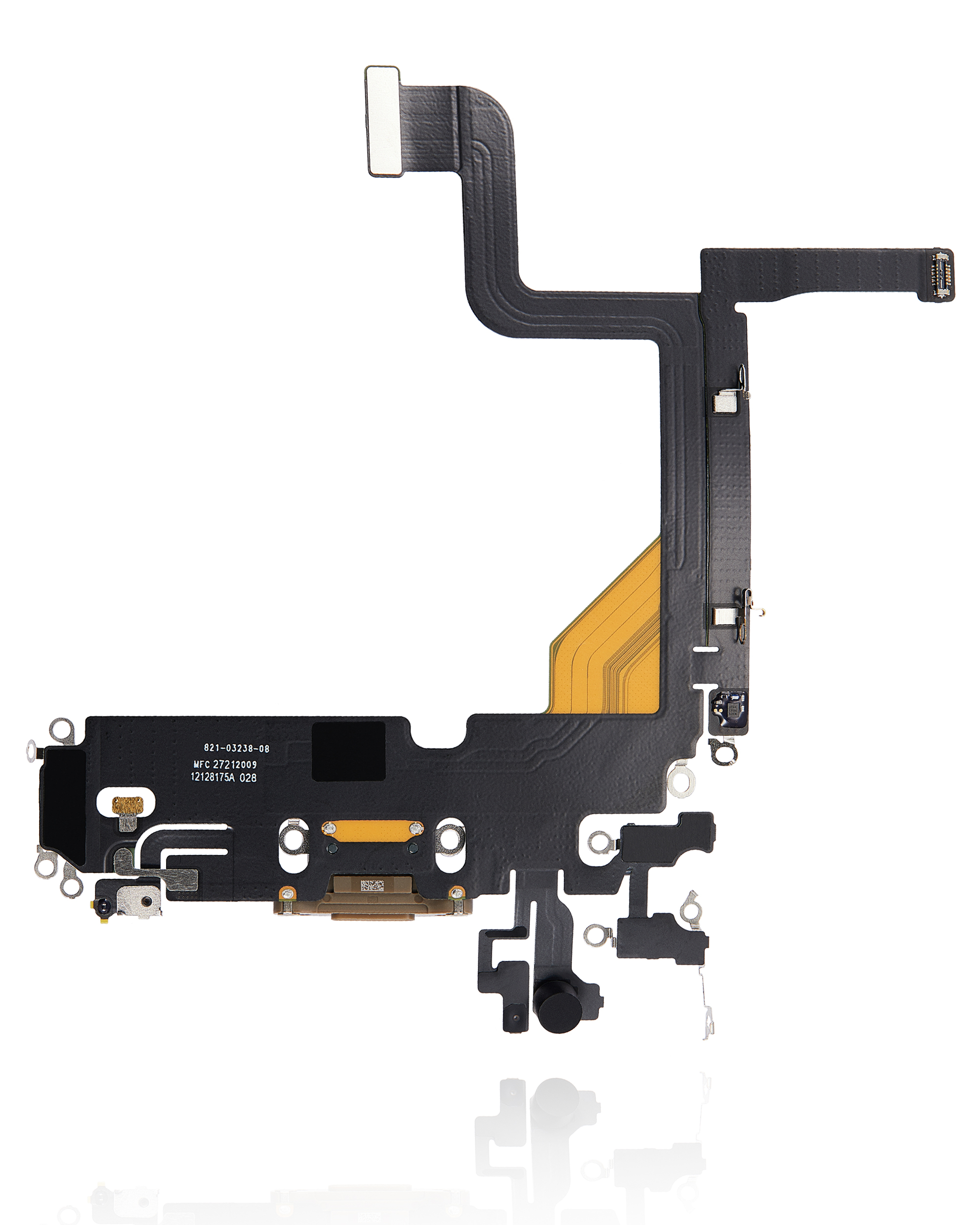 Ladebuchse Flexkabel für iPhone 13 Pro (ausgebautes Originalteil) (Gold) – Bild 3