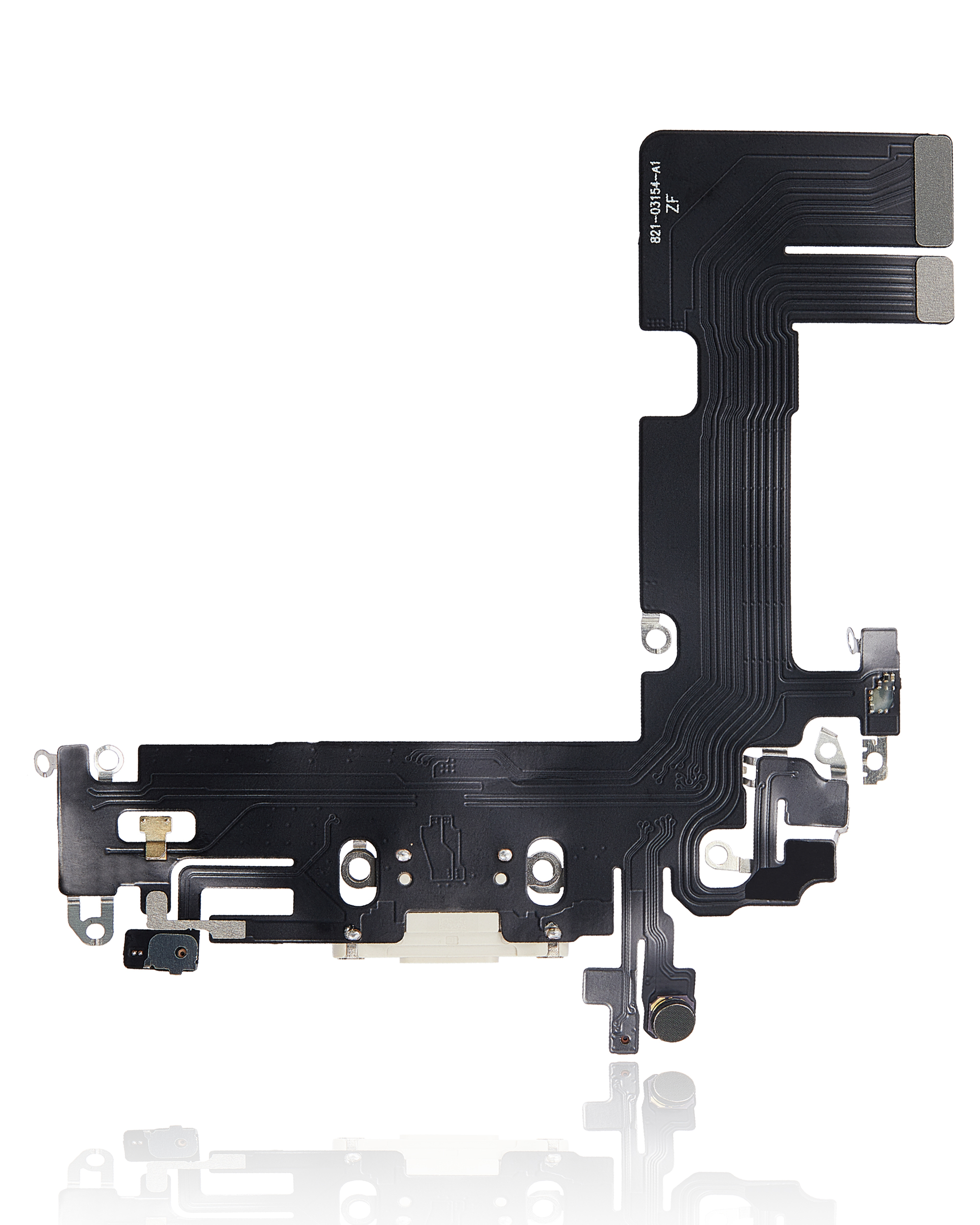 Ladebuchse Flexkabel für iPhone 13 (Aftermarket Plus) (Starlight) – Bild 3