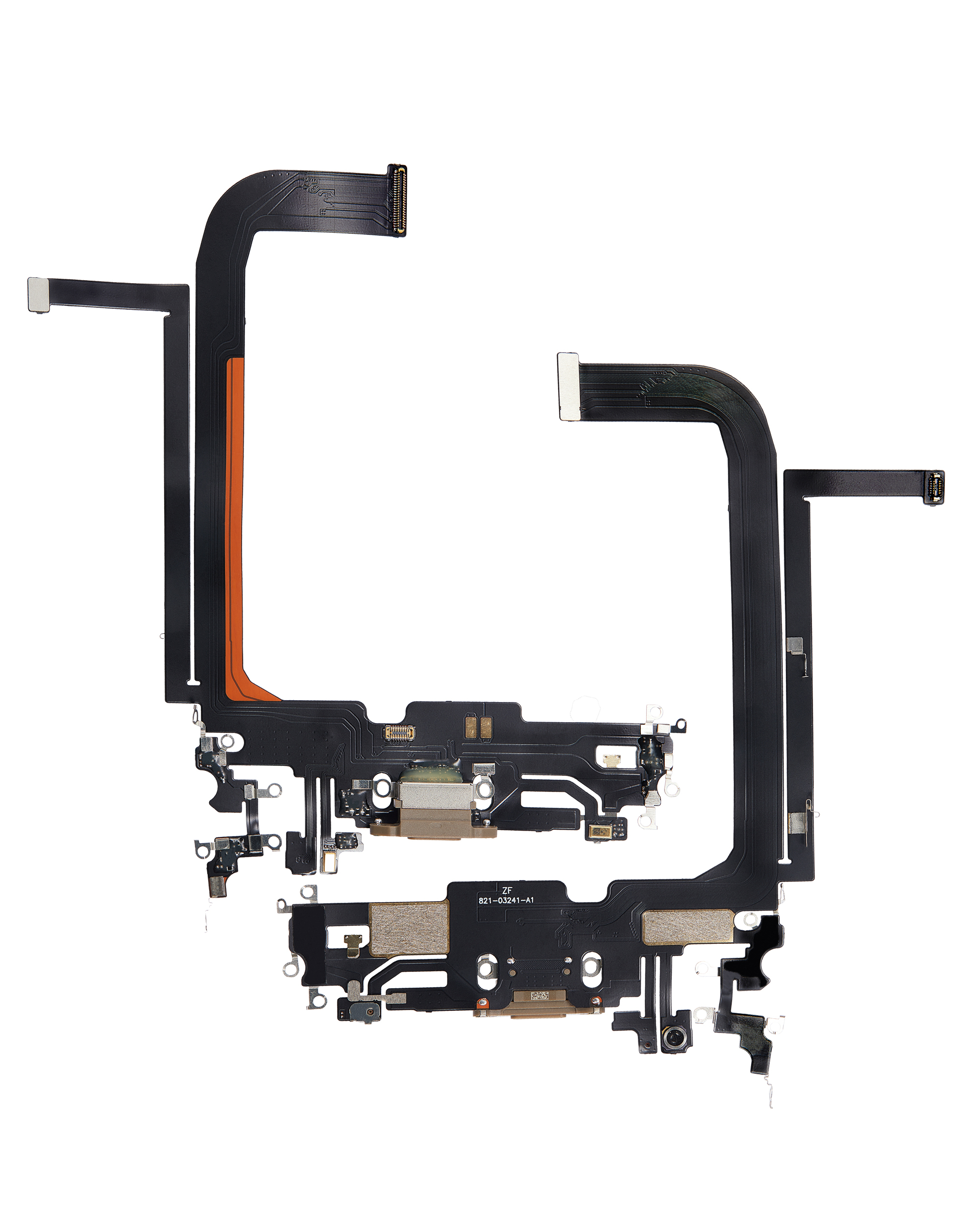 Ladebuchse Flexkabel für iPhone 13 Pro Max (Aftermarket Plus) (Gold) – Bild 2