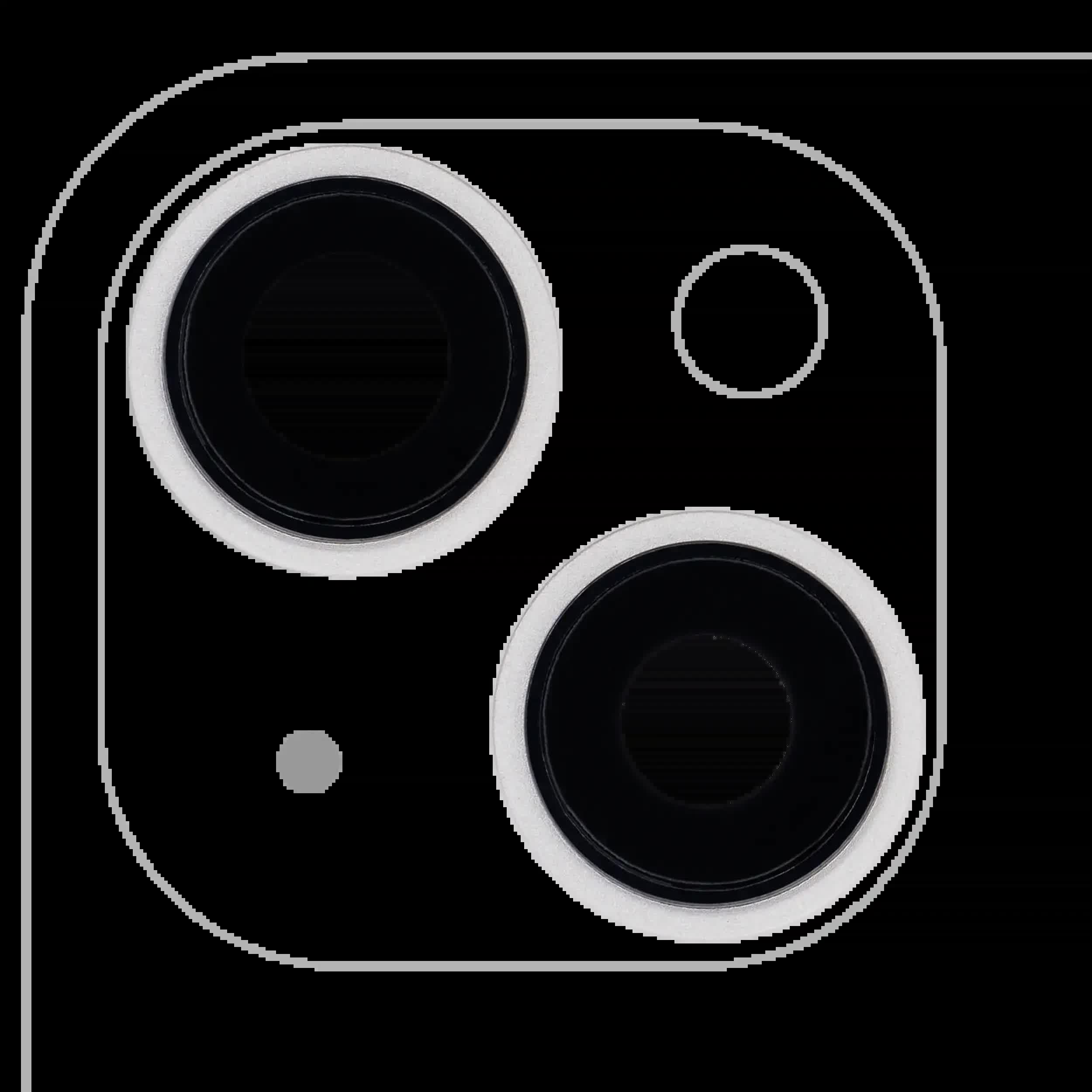 Rückkamera-Glas mit Halterung und Blende für iPhone 13 / 13 Mini (2-teiliges Set) (Real Sapphire) (Premium) (Starlight)