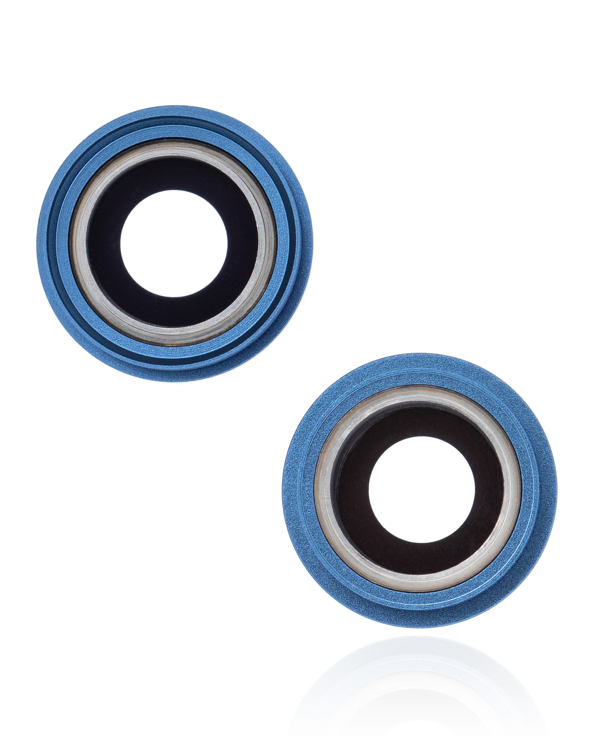 Rückkamera-Glas mit Halterung und Blende für iPhone 13 / 13 Mini (2-teiliges Set) (Real Sapphire) (Premium) (Blue (Blau)) – Bild 3