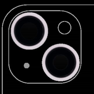 Rückkamera-Glas mit Halterung und Blende für iPhone 13 / 13 Mini (2-teiliges Set) (Real Sapphire) (Premium) (Pink (Rosa))