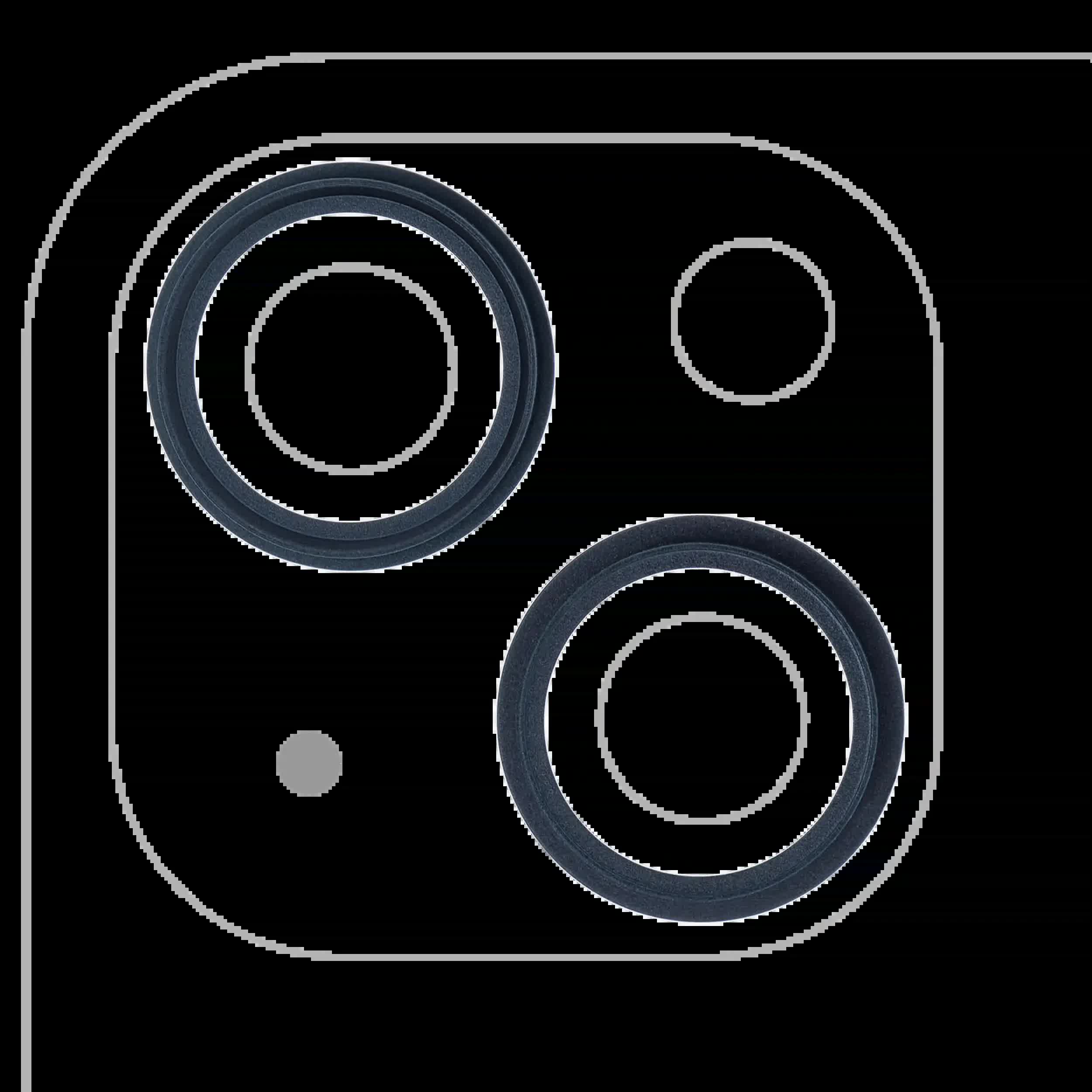 Rückkamera-Blendenring einzeln für iPhone 13 / 13 Mini (Midnight) (2-teiliges Set)