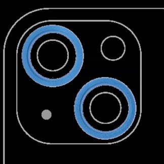 Rückkamera-Blendenring einzeln für iPhone 13 / 13 Mini (Blue (Blau)) (2-teiliges Set)