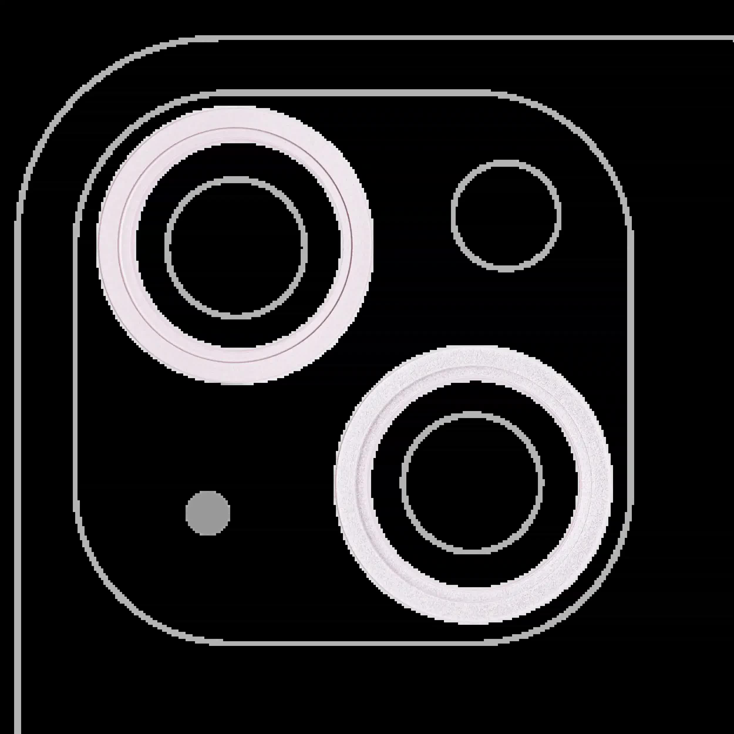Rückkamera-Blendenring einzeln für iPhone 13 / 13 Mini (Pink (Rosa)) (2-teiliges Set)