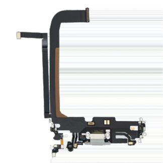 Ladebuchse Flexkabel für iPhone 13 Pro Max (Premium) (Silver (Silber))
