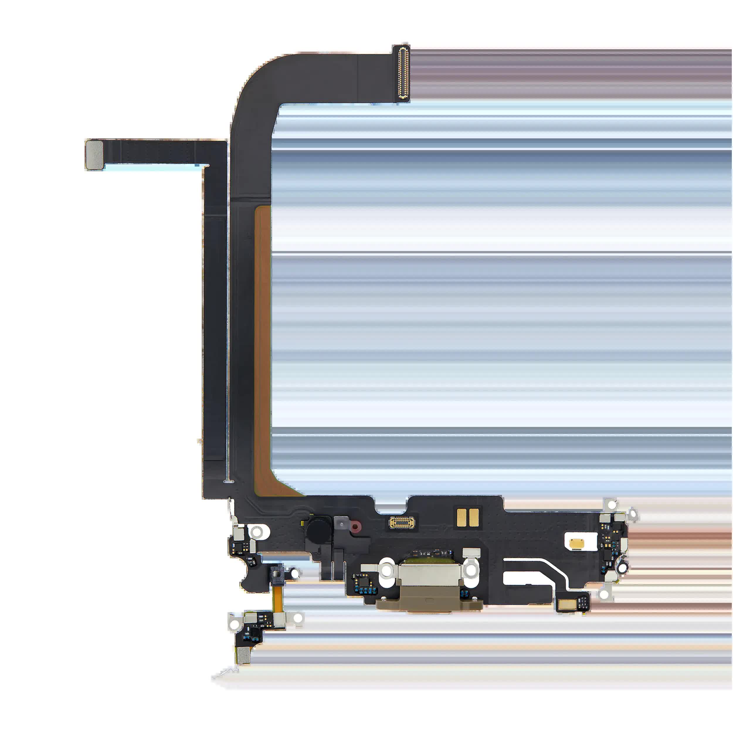 Ladebuchse Flexkabel für iPhone 13 Pro Max (Premium) (Gold)