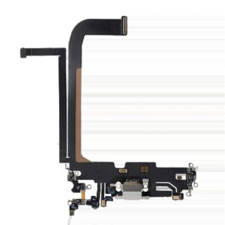 Ladebuchse Flexkabel für iPhone 13 Pro Max (ausgebautes Originalteil) (Silver (Silber))