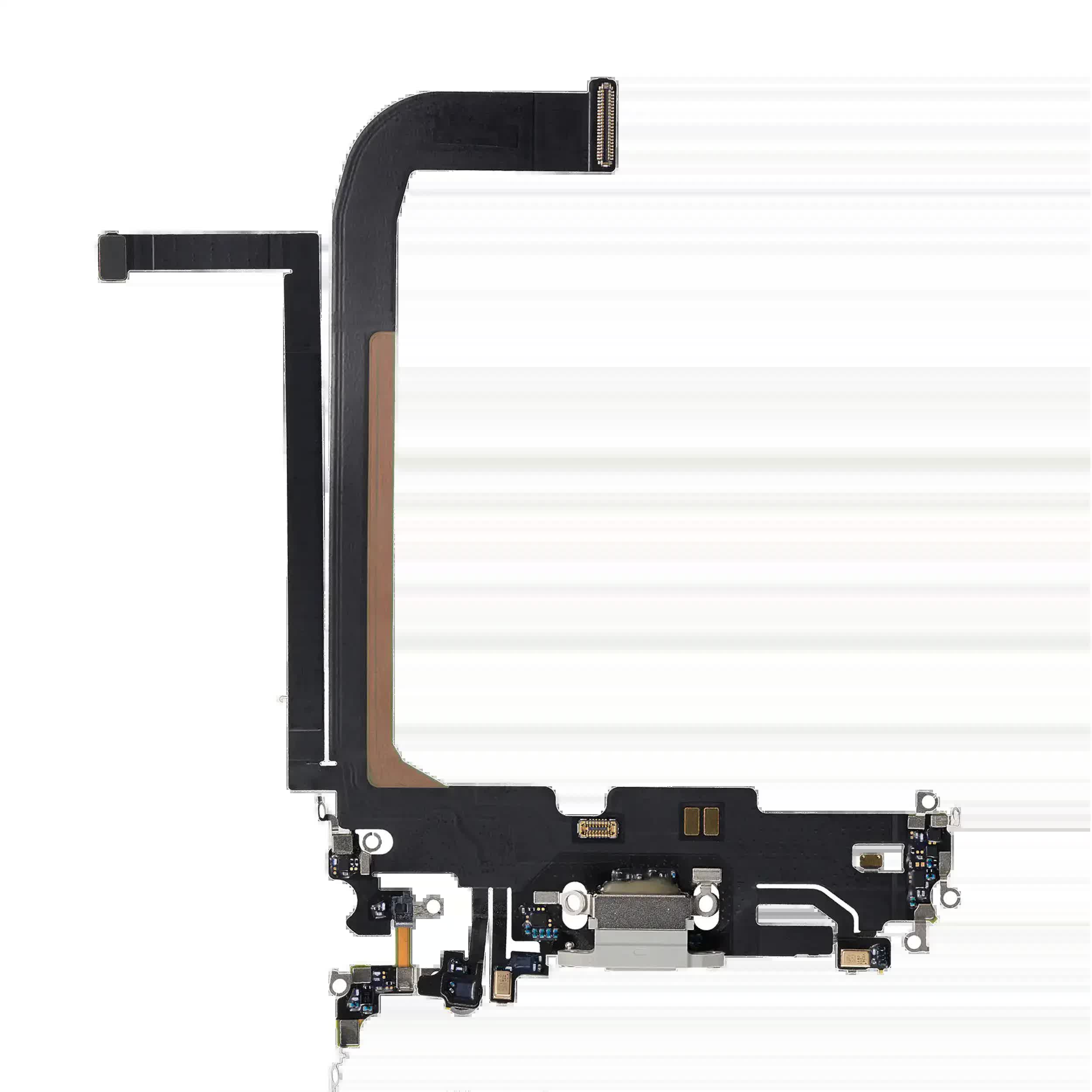 Ladebuchse Flexkabel für iPhone 13 Pro Max (ausgebautes Originalteil) (Silver (Silber))