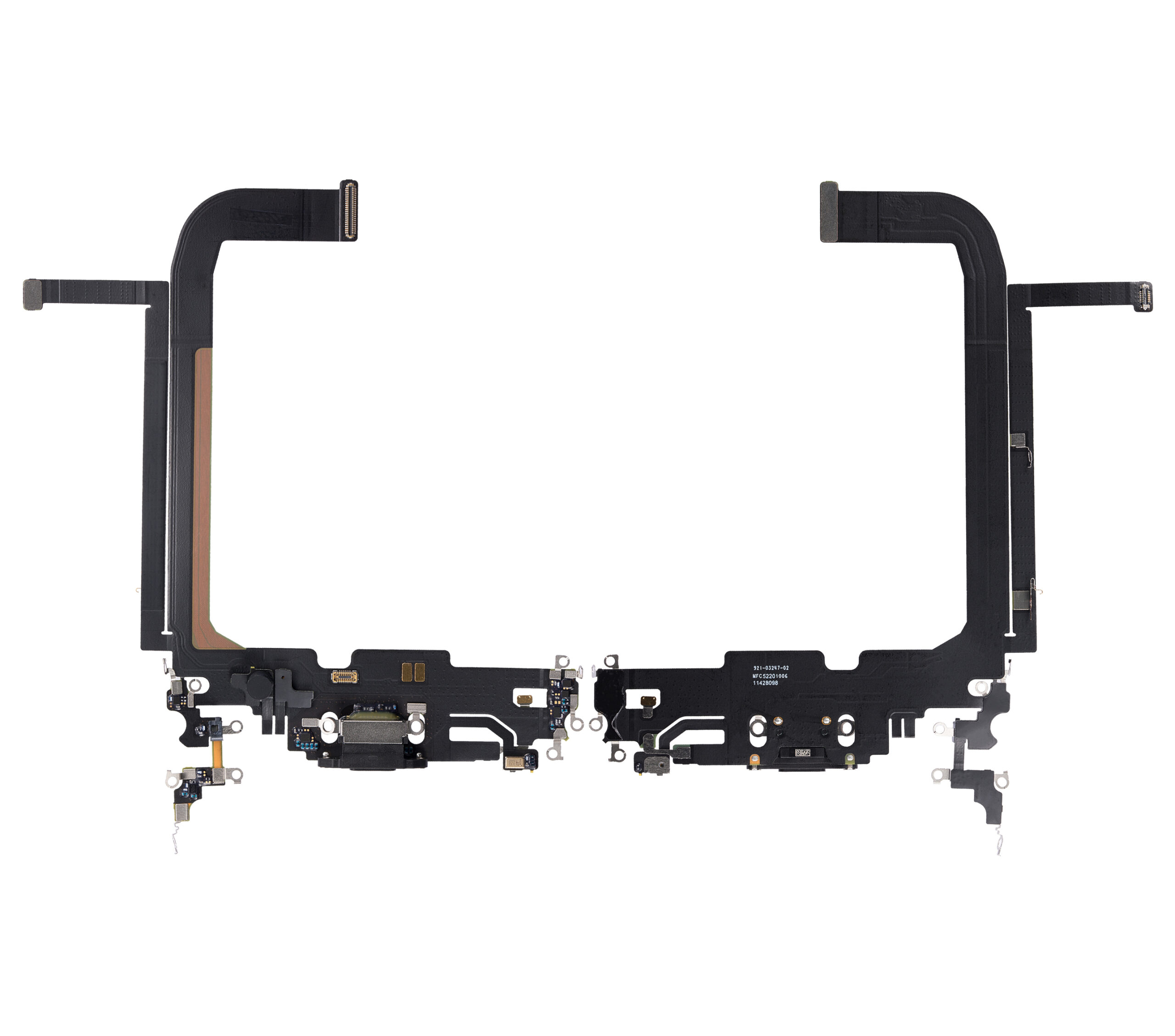 Ladebuchse Flexkabel für iPhone 13 Pro Max (ausgebautes Originalteil) (Graphite) – Bild 2