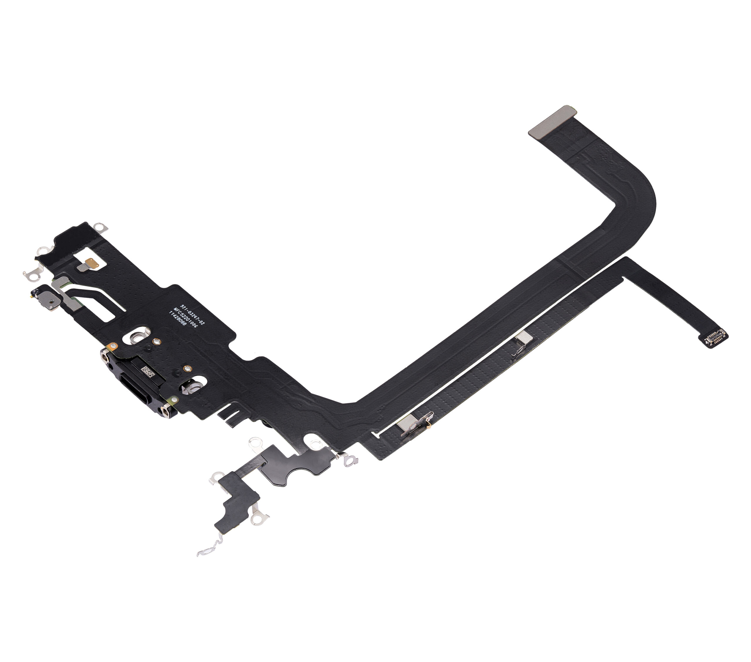 Ladebuchse Flexkabel für iPhone 13 Pro Max (ausgebautes Originalteil) (Graphite) – Bild 4
