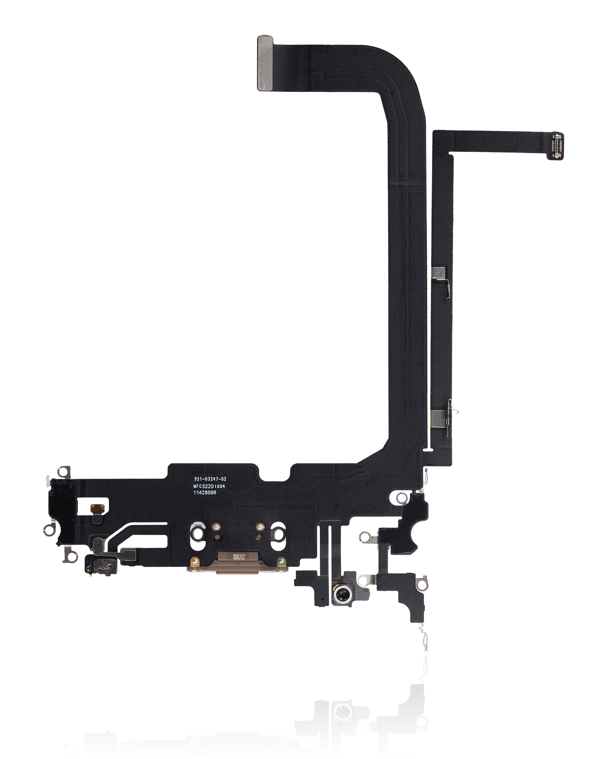 Ladebuchse Flexkabel für iPhone 13 Pro Max (ausgebautes Originalteil) (Gold) – Bild 3