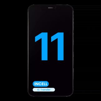 LCD Display mit Stahlplatte vormontiert für iPhone 11 (Aftermarket / Incell)