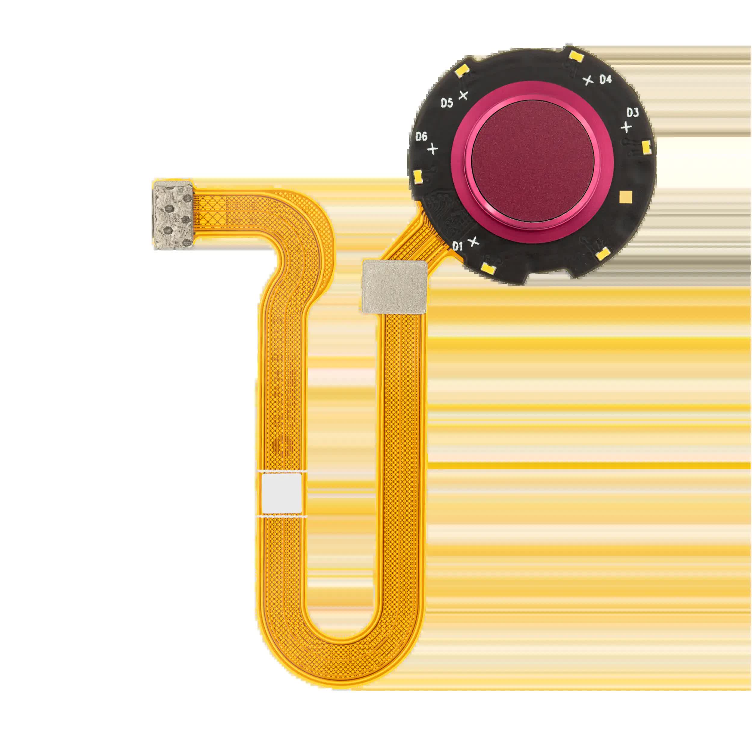 Fingerabdrucksensor mit Flexkabel für Motorola One Hyper (XT2027-1 / 2020) (Original) (Fresh Orchid)