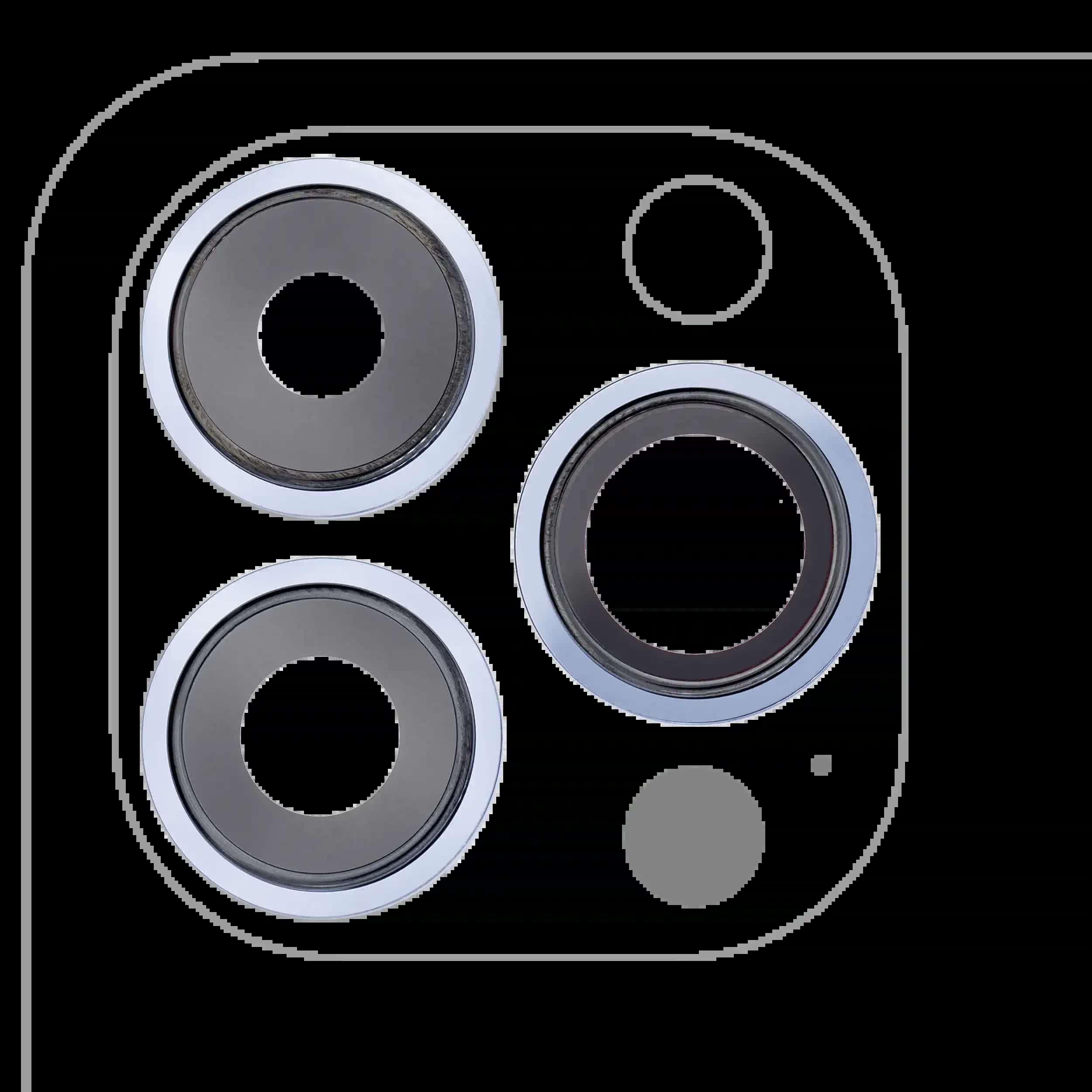 Rückkamera-Glas mit Halterung und Blende für iPhone 13 Pro / 13 Pro Max (Aftermarket Plus) (Sierra Blue)
