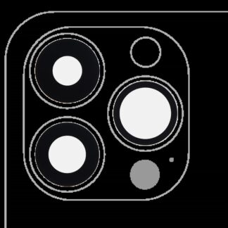 Rückkamera-Glas (nur Glas) mit Klebefolie für iPhone 13 Pro / 13 Pro Max (3-teiliges Set) (Aftermarket Plus) (10er-Pack)