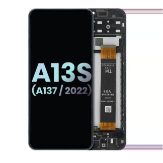 LCD Display mit Rahmen für Samsung Galaxy A13s 5G (A137 / 2022) (Service Pack)