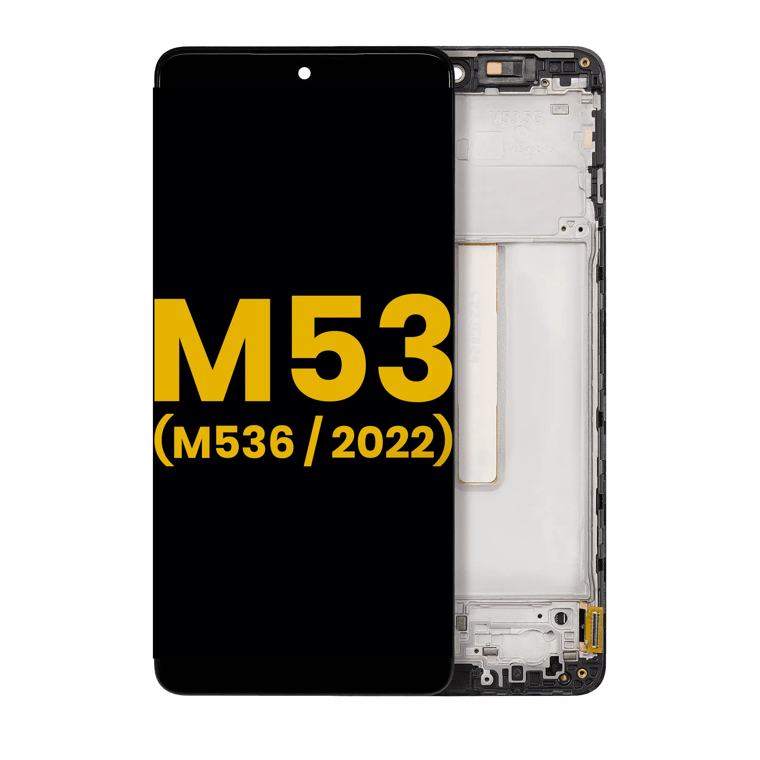 OLED Display mit Rahmen für Samsung Galaxy M53 5G (M536 / 2022) (Service Pack) – Bild 4
