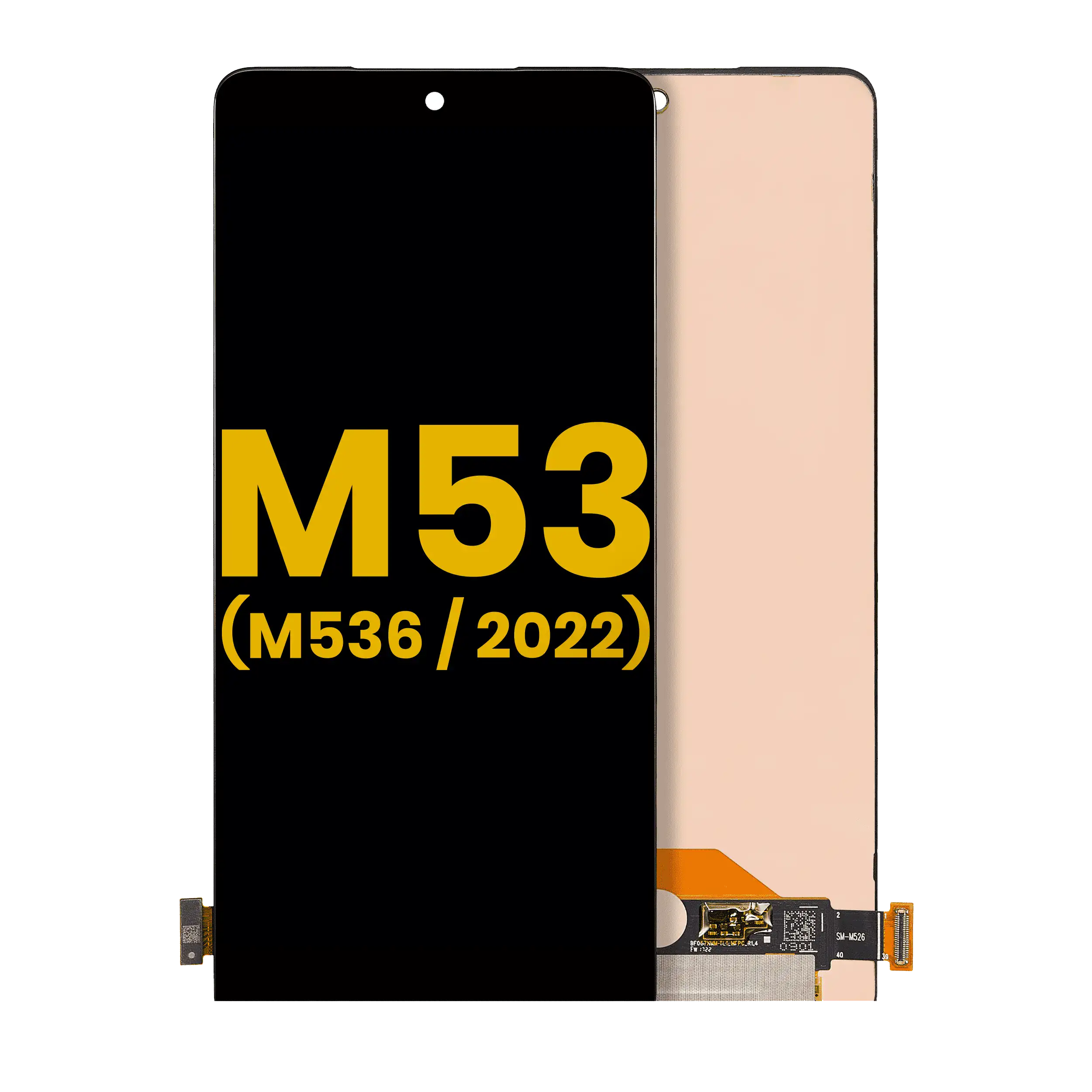 OLED Display mit Rahmen für Samsung Galaxy M53 5G (M536 / 2022) (Service Pack) – Bild 5