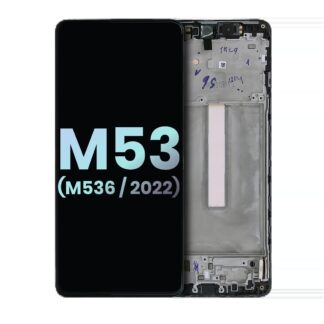 OLED Display mit Rahmen für Samsung Galaxy M53 5G (M536 / 2022) (Service Pack)