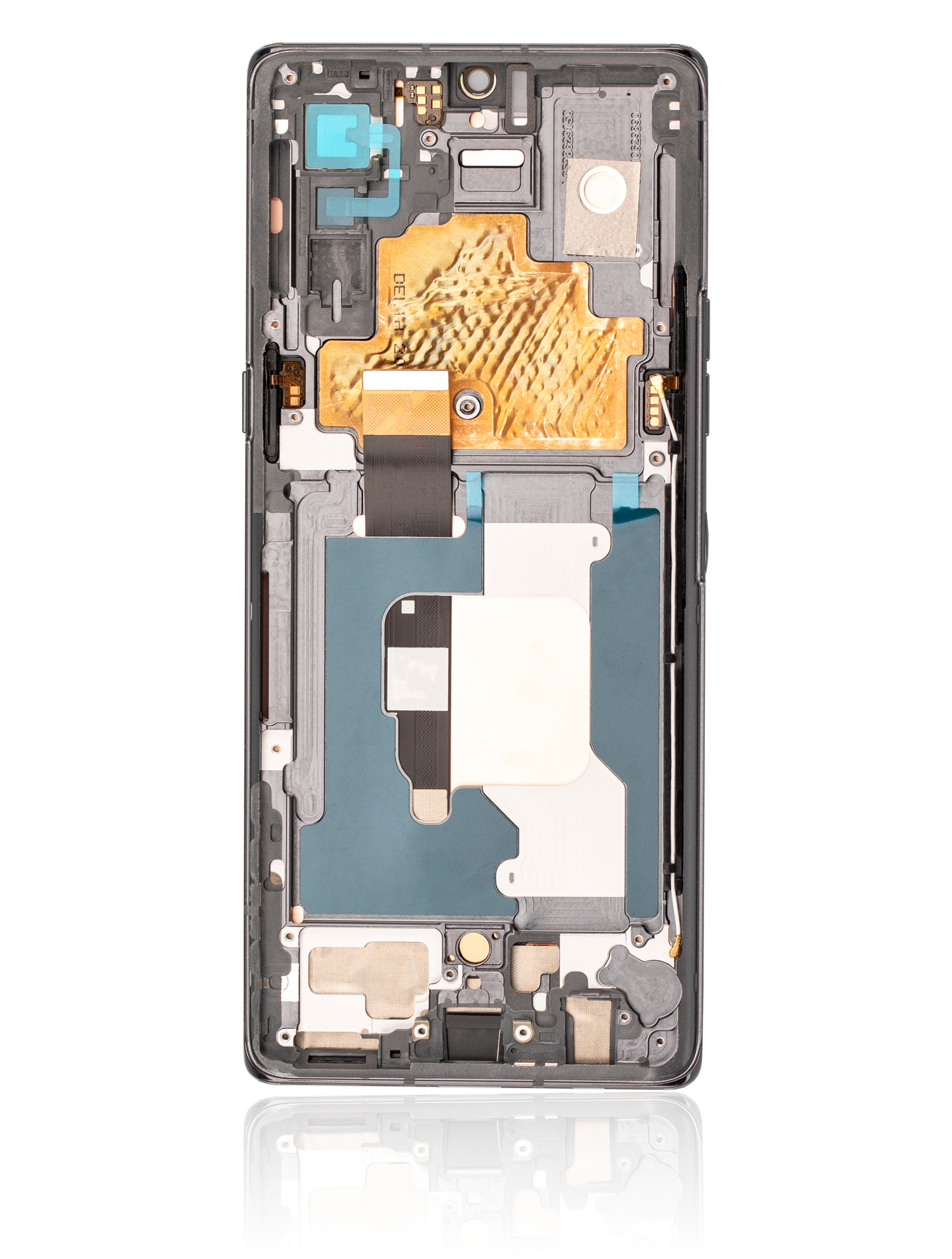 OLED Display mit Rahmen für LG Velvet 5G (Verizon 5G UW Rahmen einzeln) (professionell aufgearbeitet) (Gray (Grau)) – Bild 4