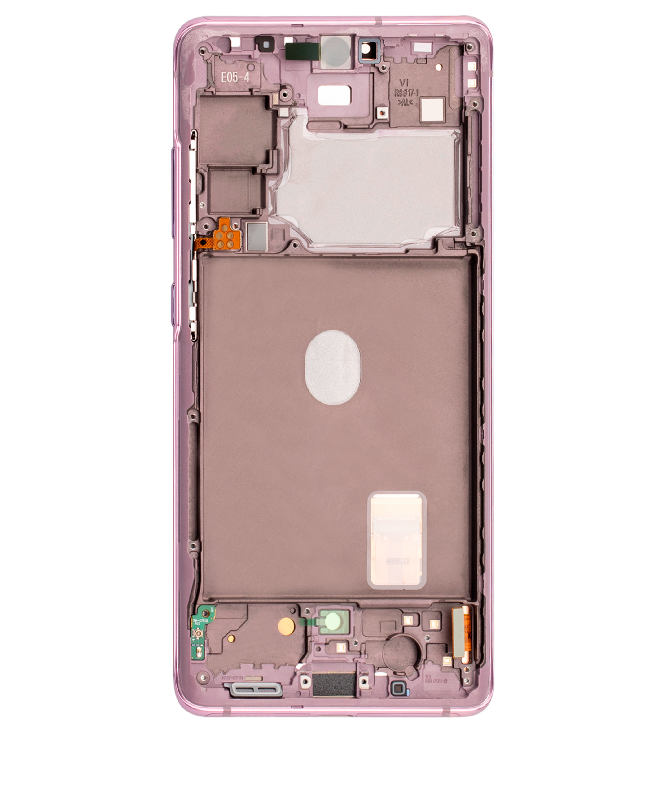 OLED Display mit Rahmen für Samsung Galaxy S20 FE 4G / 5G (professionell aufgearbeitet) (Cloud Lavender) – Bild 3