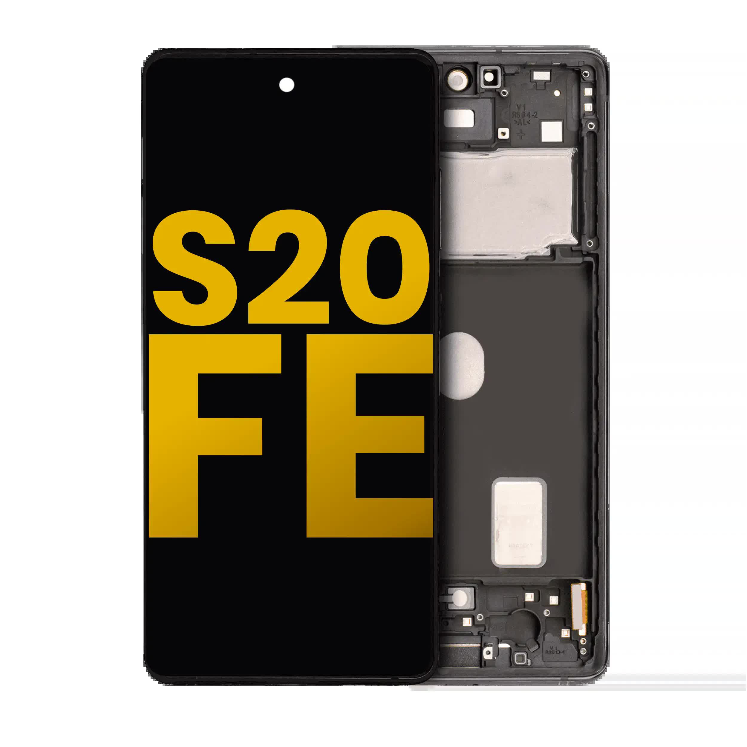 OLED Display mit Rahmen für Samsung Galaxy S20 FE 4G / 5G (professionell aufgearbeitet) (Cloud Navy)