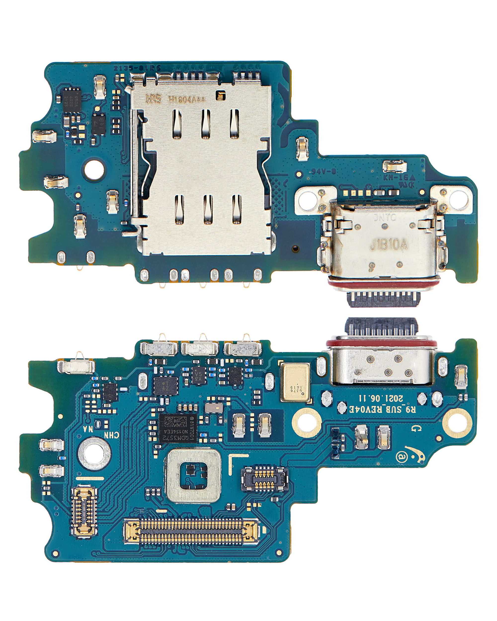 Ladebuchse mit SIM-Kartenleser für Samsung Galaxy S21 FE 5G (US-Version) (Premium) – Bild 2