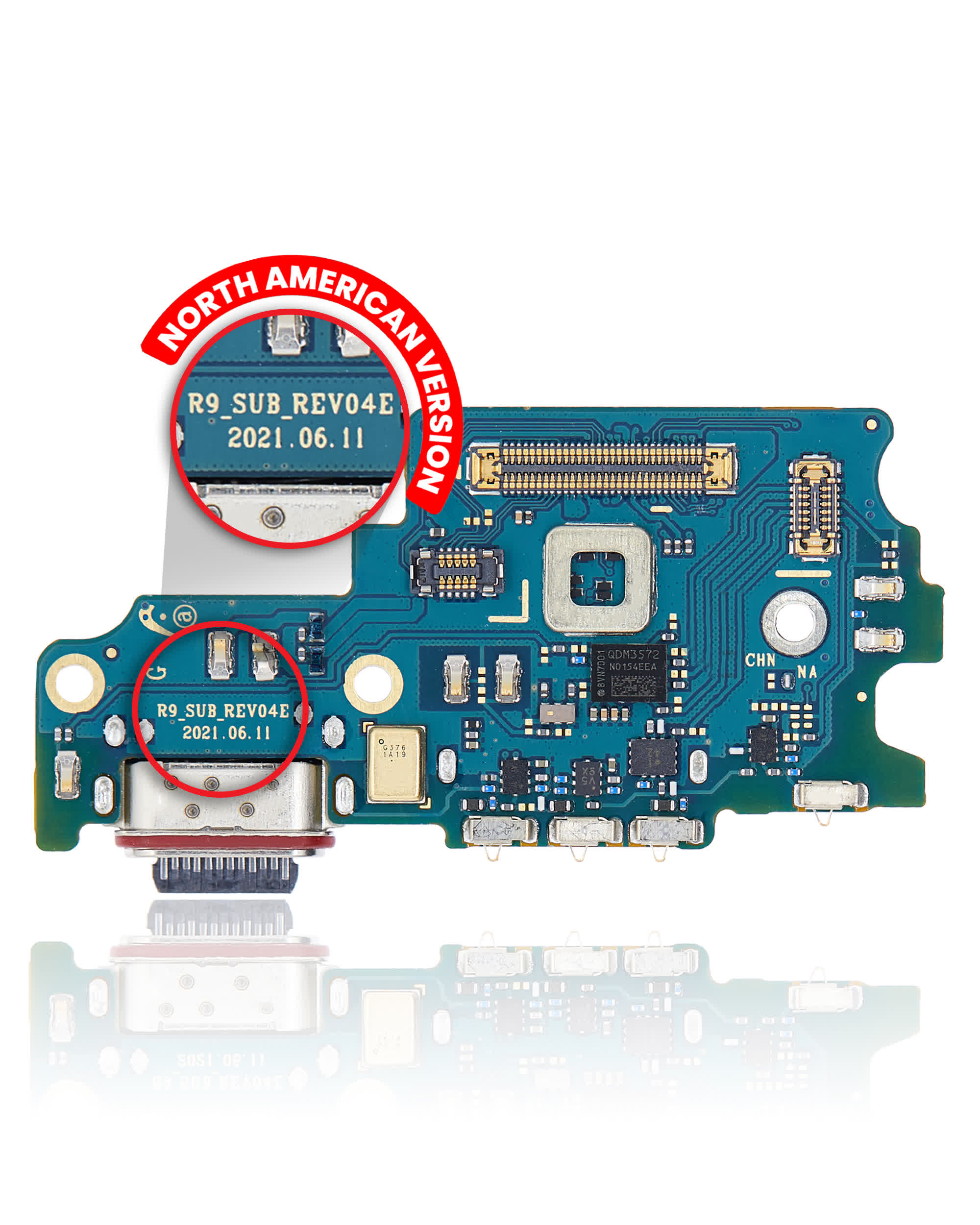 Ladebuchse mit SIM-Kartenleser für Samsung Galaxy S21 FE 5G (US-Version) (Premium)