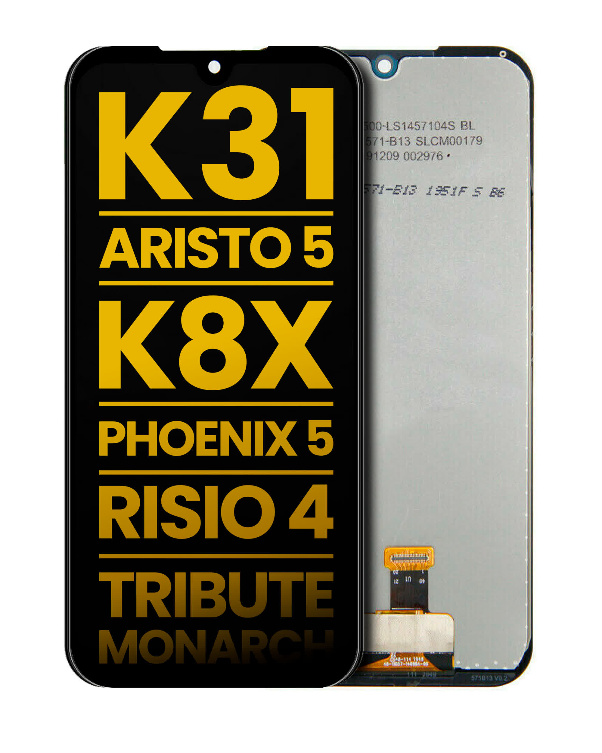 LCD Display ohne Rahmen für LG K31 / Aristo 5 / LG K8X / Q31 / LG Phoenix 5 / LG Risio 4 / Tribute Monarch (professionell aufgearbeitet)