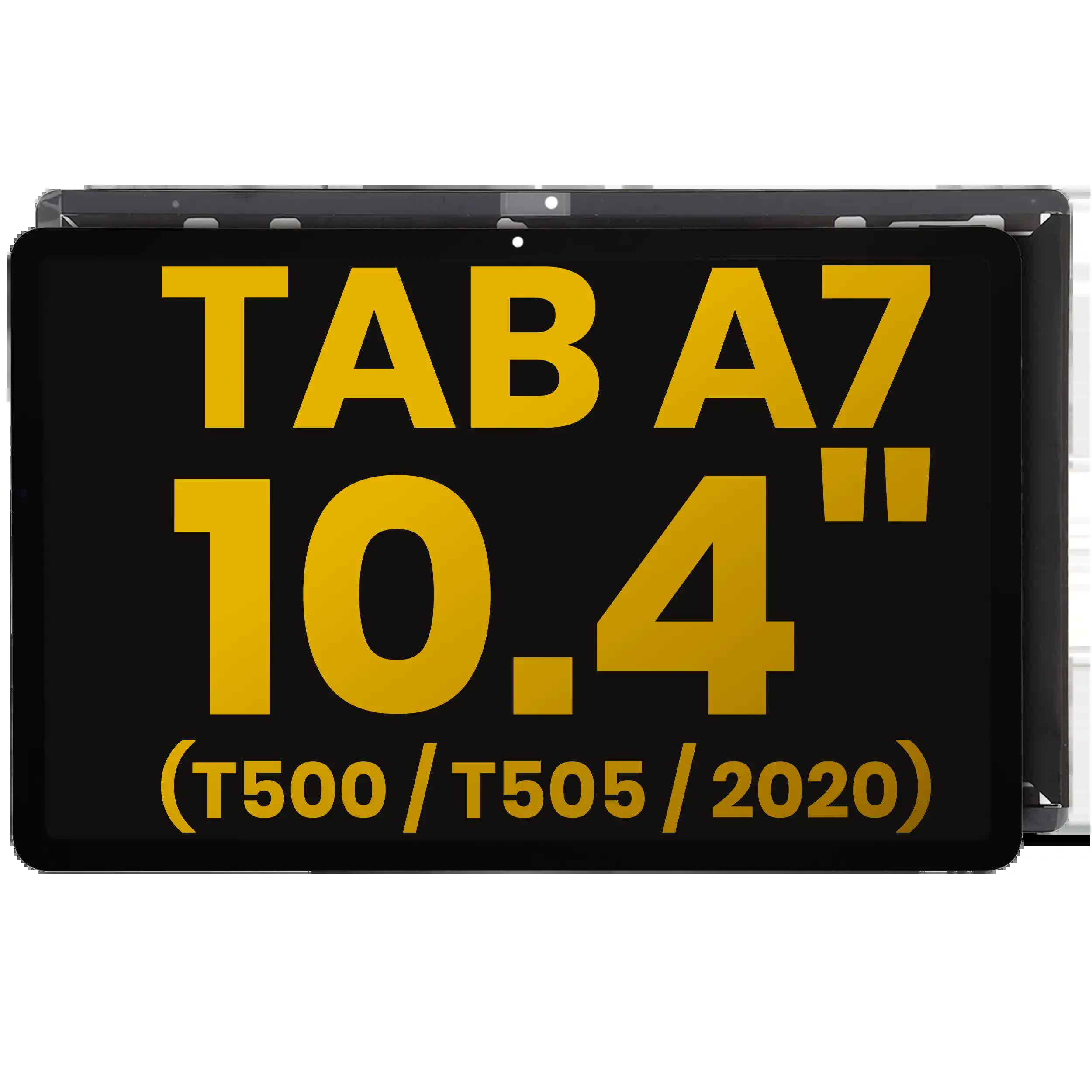 LCD Display ohne Rahmen für Samsung Galaxy Tab A7 10.4" (T500 / T503/ T505 / T507) (2020) (professionell aufgearbeitet) (Black (Schwarz))
