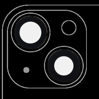 Rückkamera-Glas (nur Glas) mit Klebefolie für iPhone 13 / 13 Mini (2-teiliges Set) (Aftermarket Plus)