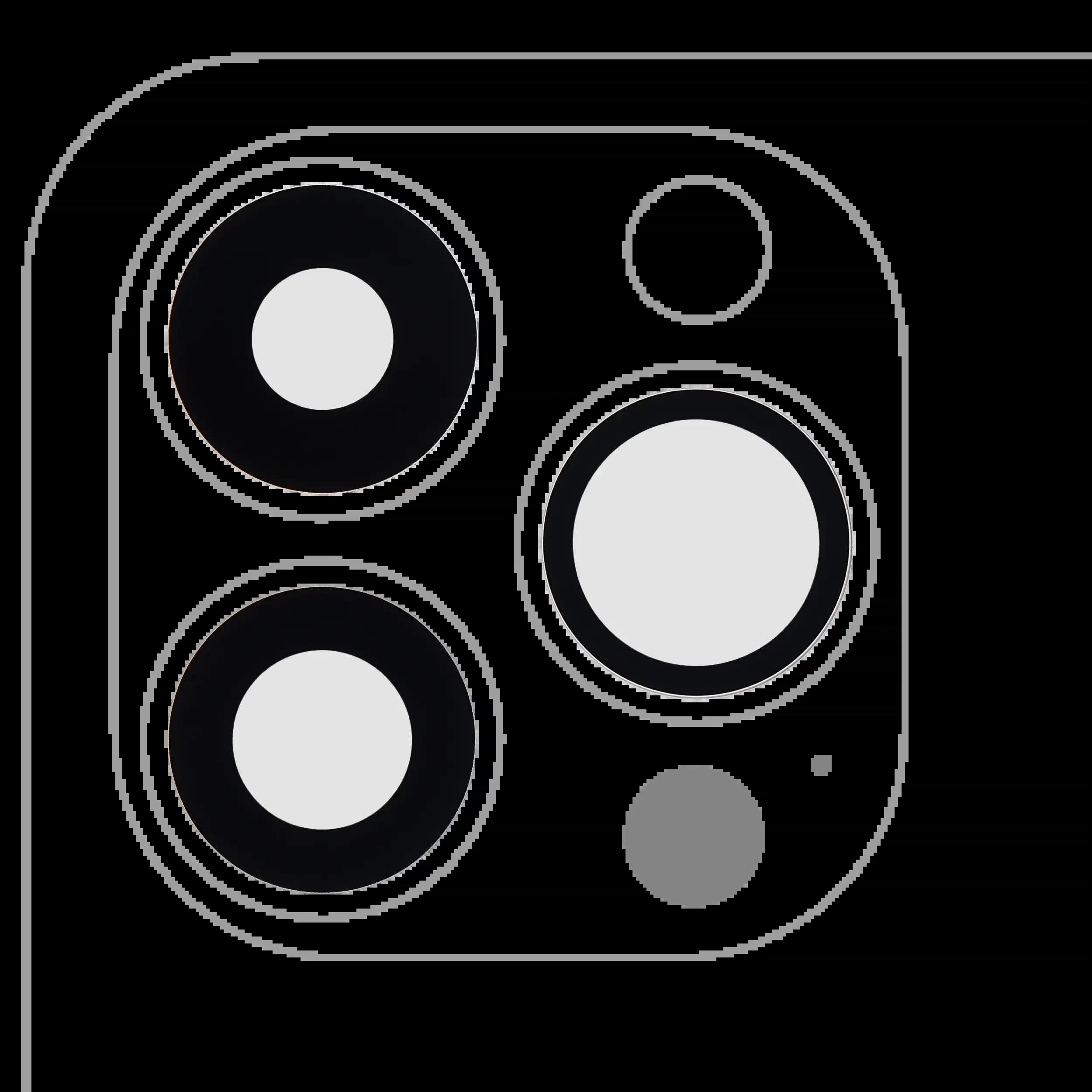 Rückkamera-Glas (nur Glas) mit Klebefolie für iPhone 13 Pro / 13 Pro Max (3-teiliges Set) (Aftermarket Plus)