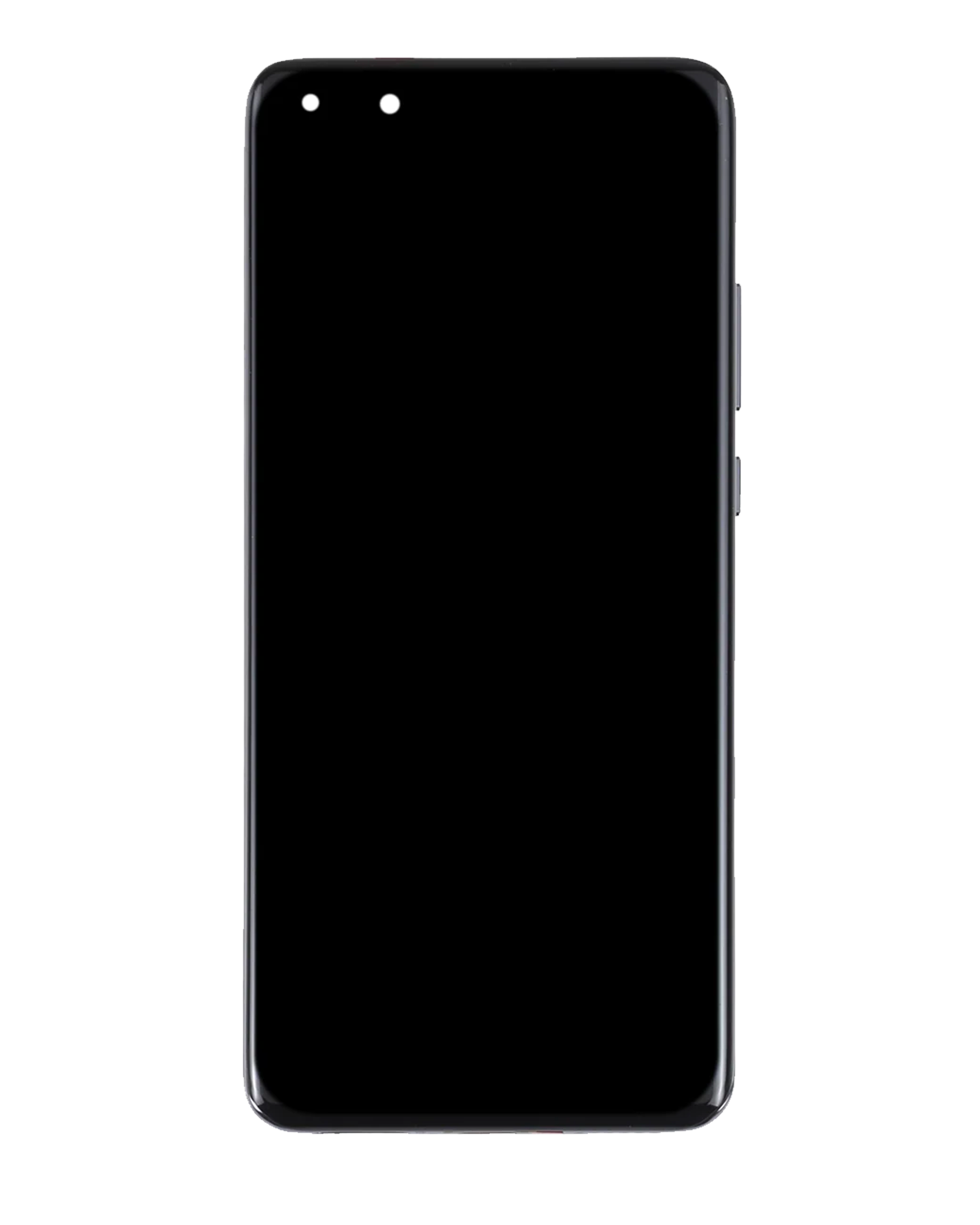 OLED Display mit Rahmen für Huawei P40 Pro (professionell aufgearbeitet) (Black (Schwarz)) – Bild 2