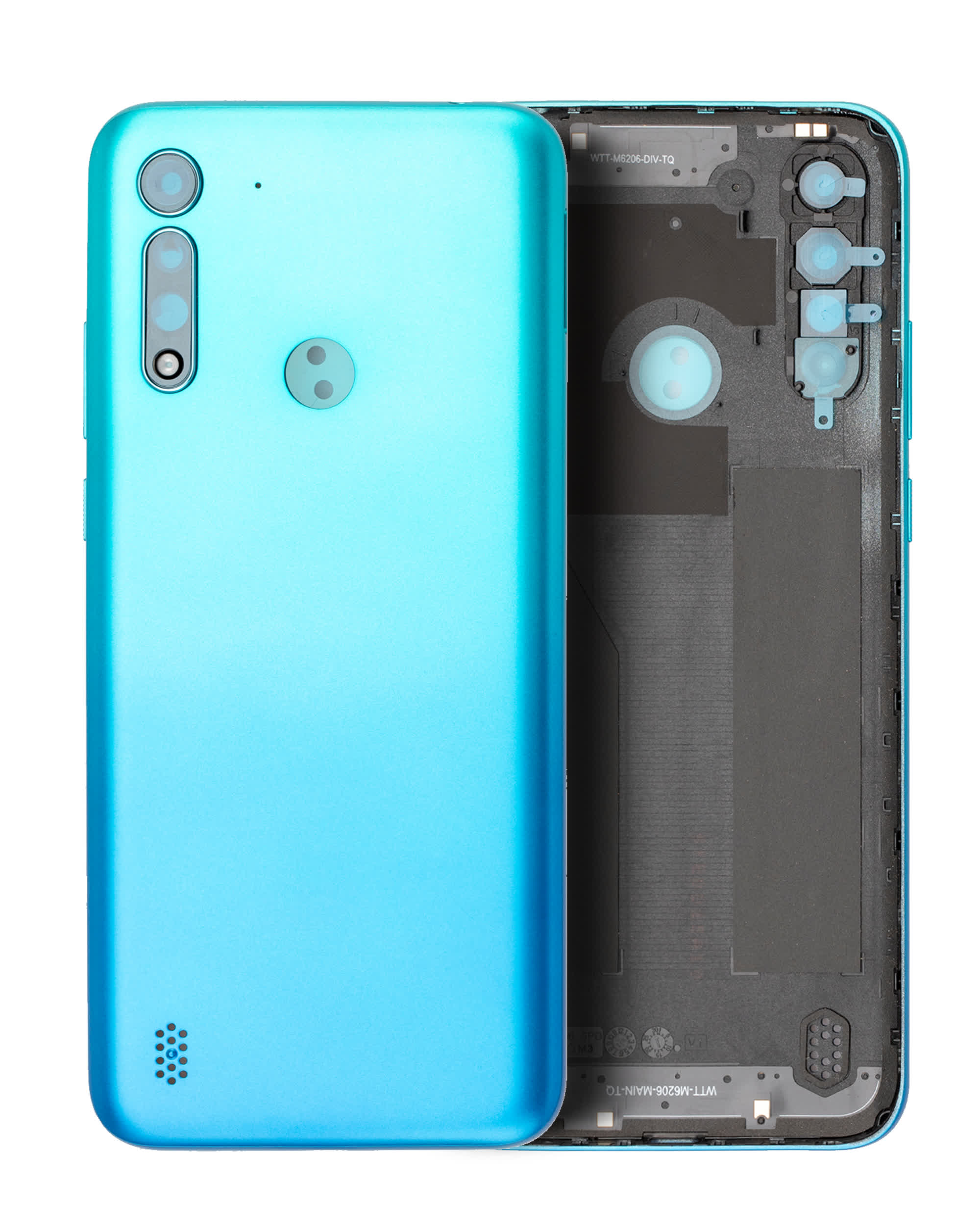 Rückdeckelglas für Motorola Moto G8 Power Lite (XT2055 / 2020) (Arctic Blue)