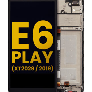 LCD Display mit Rahmen für Motorola Moto E6 Play (XT2029 / 2019) (professionell aufgearbeitet)