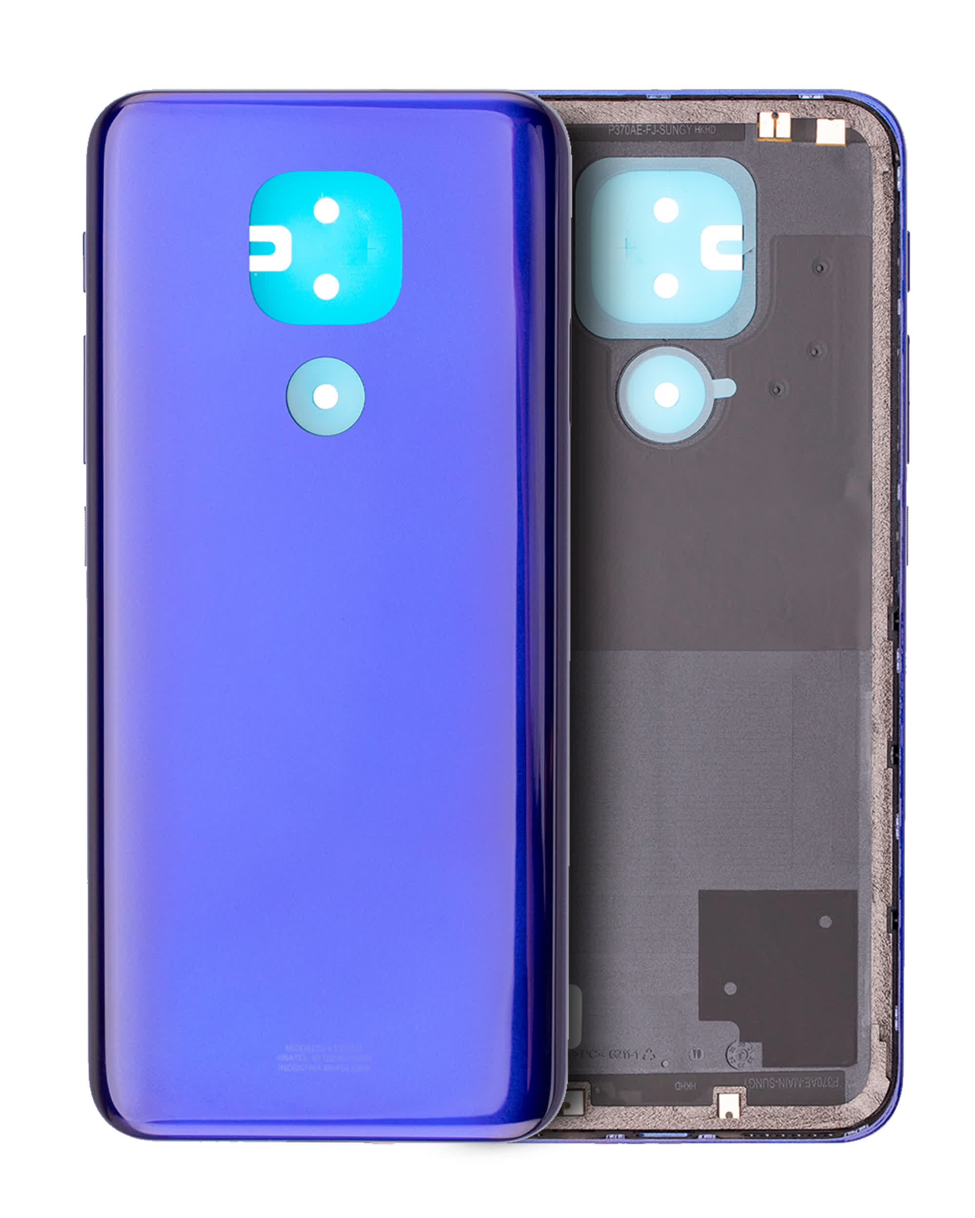 Rückdeckelglas für Motorola Moto G9 Play (XT2083 / 2020) (Sapphire Blue)