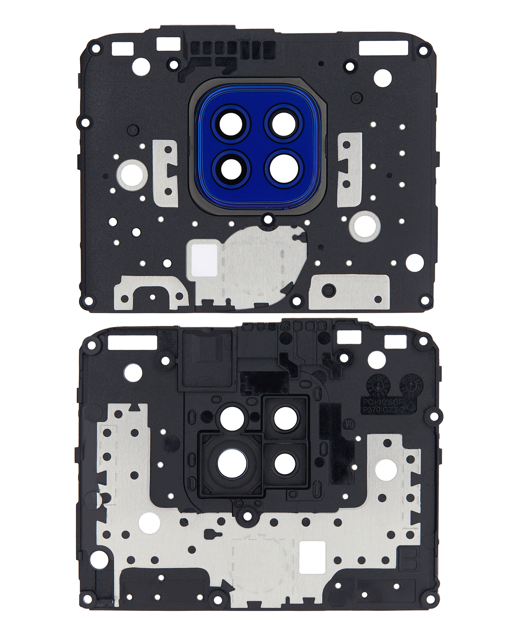 Rückkamera-Glas mit Halterung für Motorola Moto G9 Play (XT2083 / 2020) (Blue (Blau)) – Bild 2
