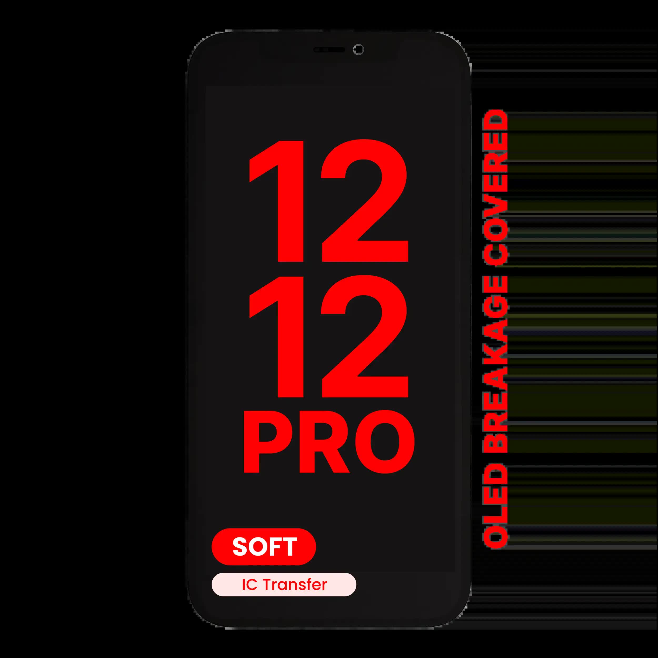 OLED Display für iPhone 12 / 12 Pro (Aftermarket Pro: XO7 Soft)