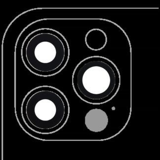 Rückkamera-Glas (nur Glas) mit Klebefolie für iPhone 12 Pro (3-teiliges Set) (Aftermarket Plus) (10er-Pack)