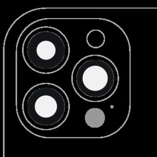 Rückkamera-Glas (nur Glas) mit Klebefolie für iPhone 12 Pro Max (3-teiliges Set) (Aftermarket Plus) (10er-Pack)