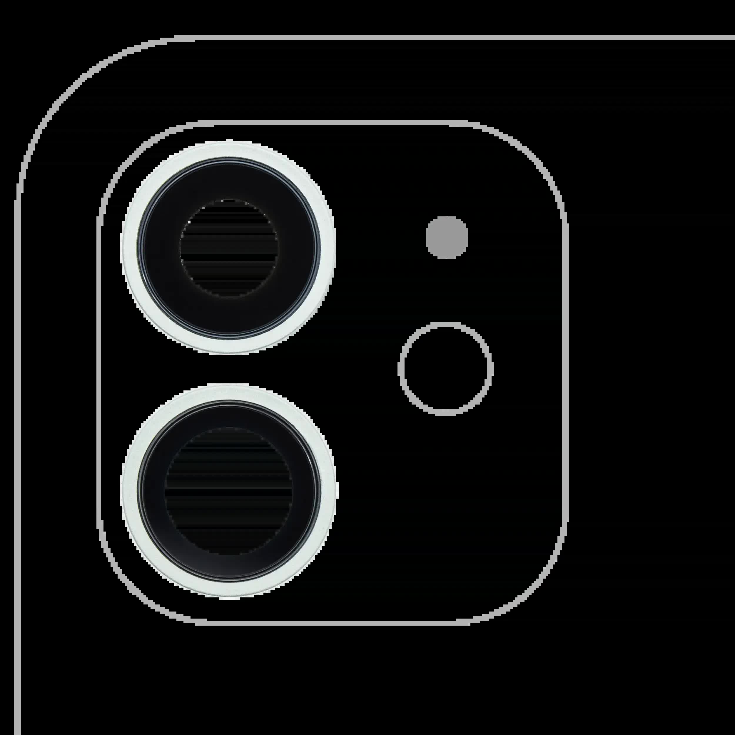 Rückkamera-Glas mit Halterung und Blende für iPhone 12 / 12 Mini (Aftermarket Plus) (Green (Grün)) (10er-Pack)