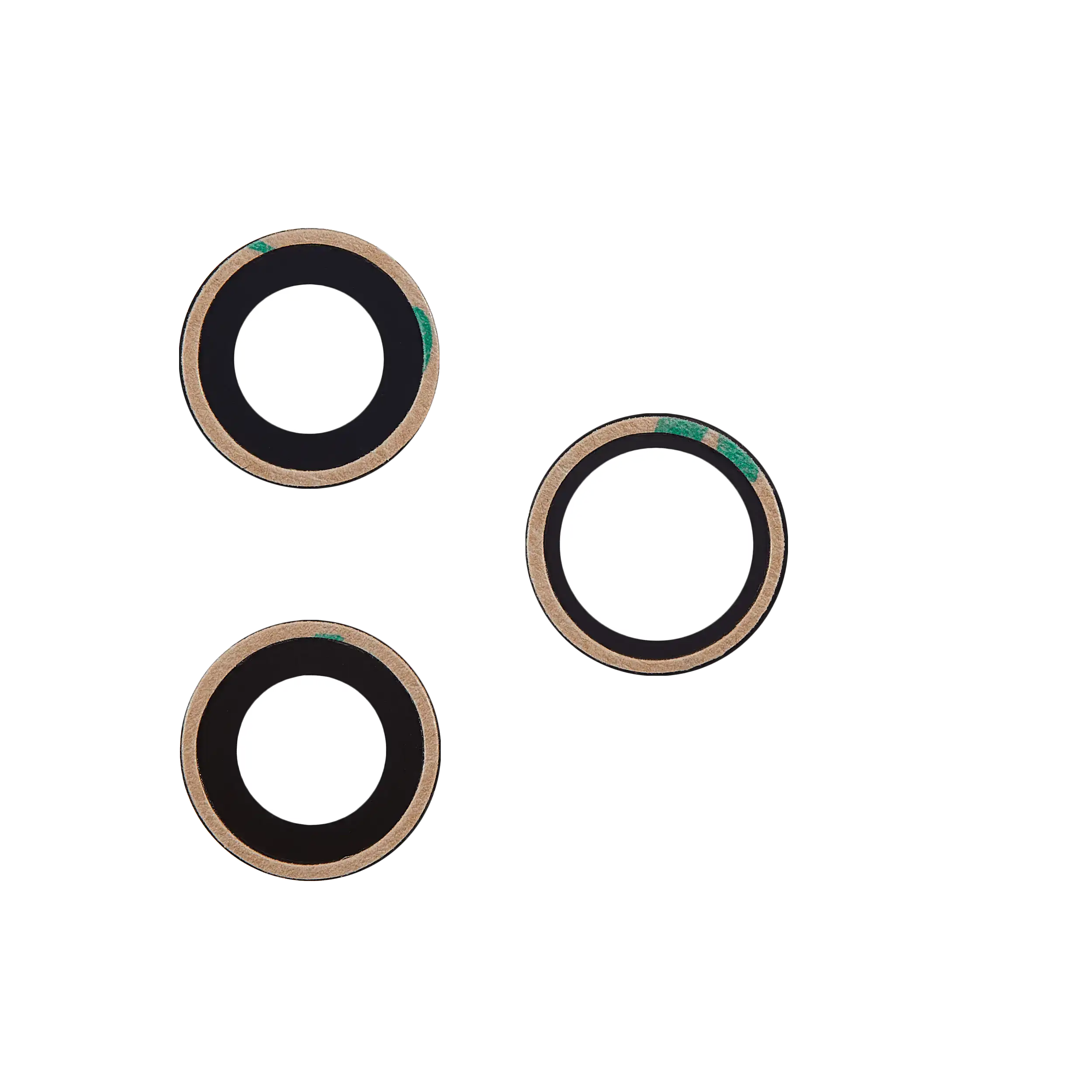 Rückkamera-Glas (nur Glas) mit Klebefolie für iPhone 12 Pro (3-teiliges Set) (Real Sapphire) (Premium) – Bild 2