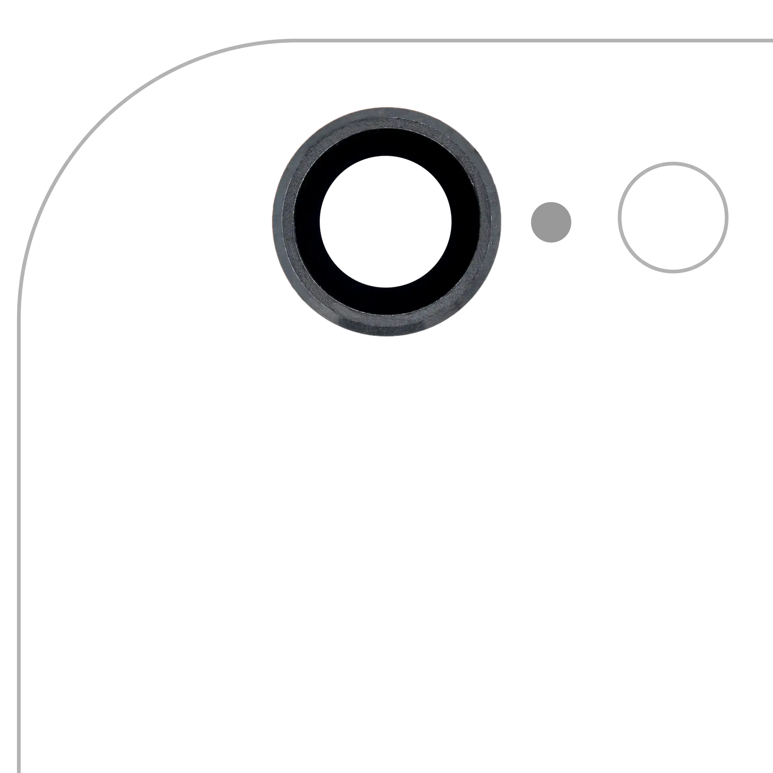 Rückkamera-Glas mit Halterung und Blende für iPhone 12 Pro (3-teiliges Set) (Real Sapphire) (Premium) (Graphite) – Bild 5