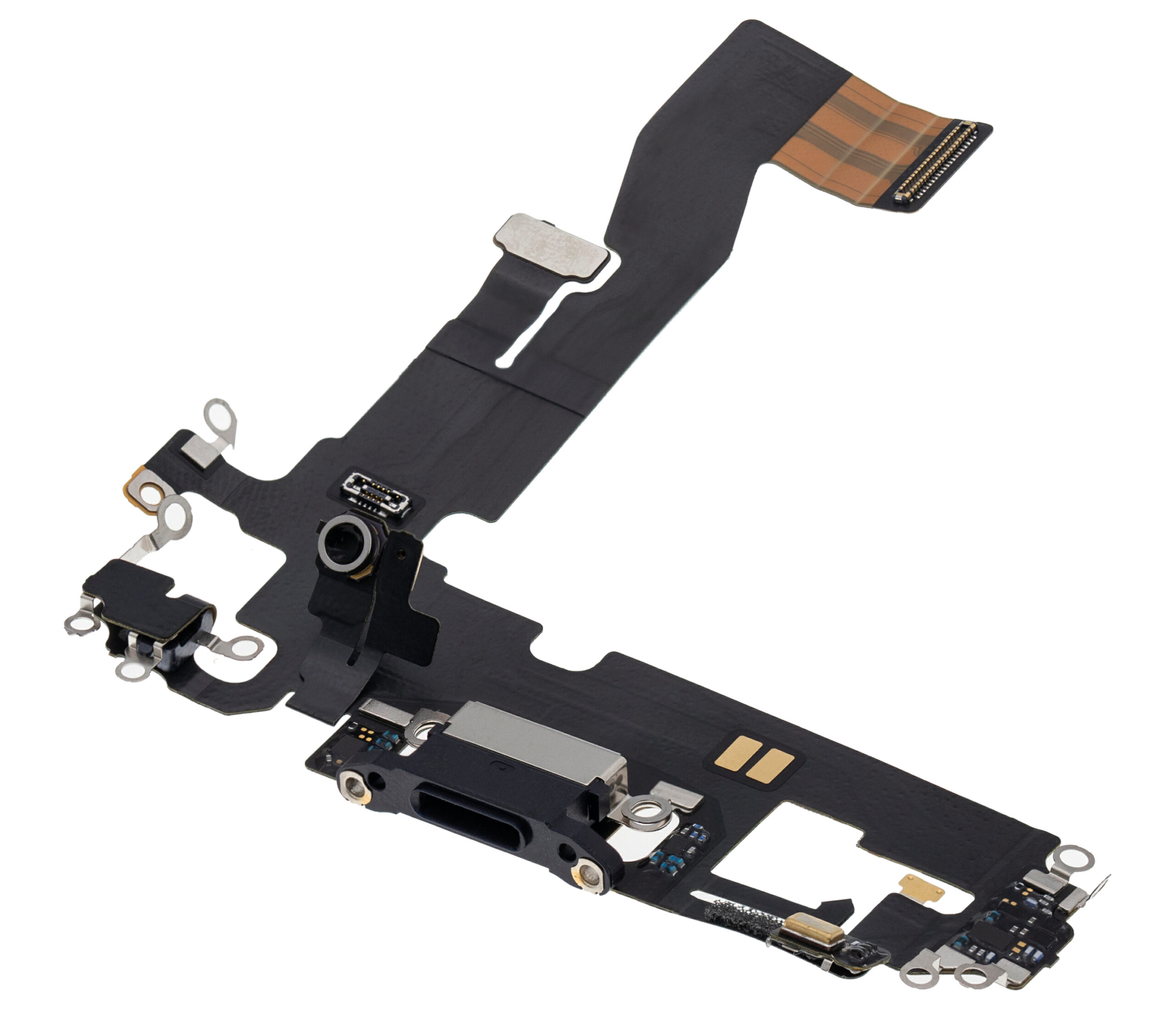 Ladebuchse Flexkabel für iPhone 12 / 12 Pro (Premium) (Graphite) – Bild 4