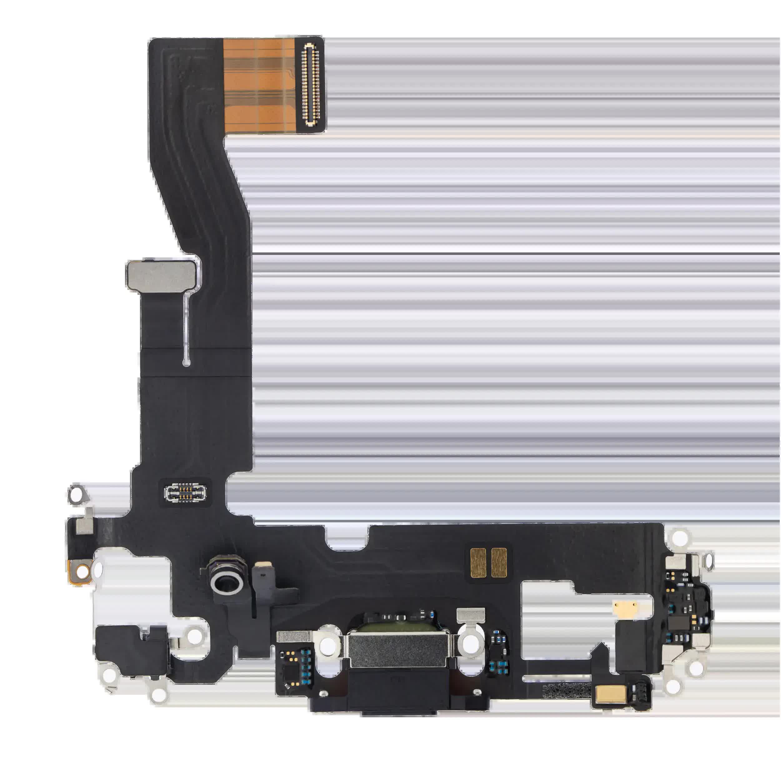 Ladebuchse Flexkabel für iPhone 12 / 12 Pro (Premium) (Graphite)