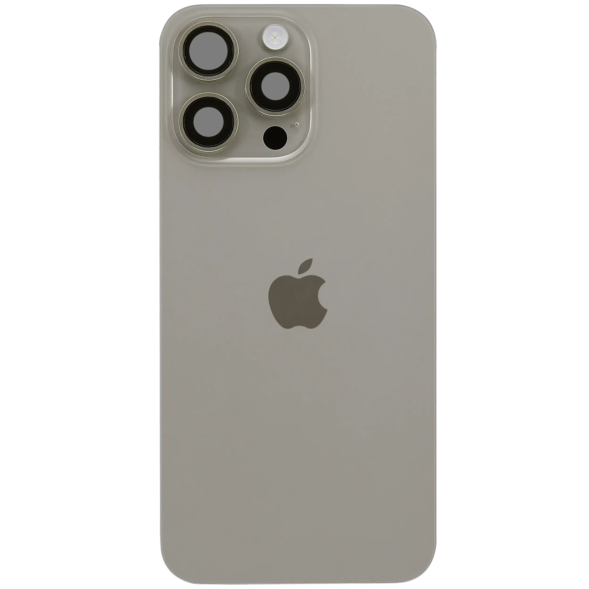 Rückglas mit MagSafe Magnet & NFC & Taschenlampen-Flexkabel für IPhone 15 Pro Max (Original) (Natural Titanium) – Bild 3