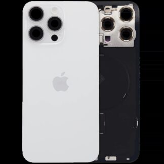 Rückglas mit MagSafe Magnet & NFC & Taschenlampen-Flexkabel für IPhone 15 Pro Max (Original) (White Titanium)